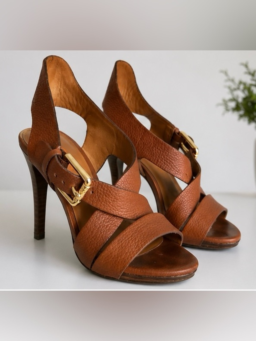 Michael Kors Kors tanned leather high heels